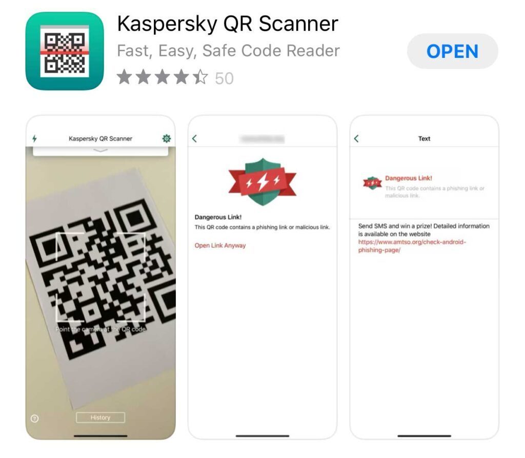 QR Scanner от Kaspersky Lab